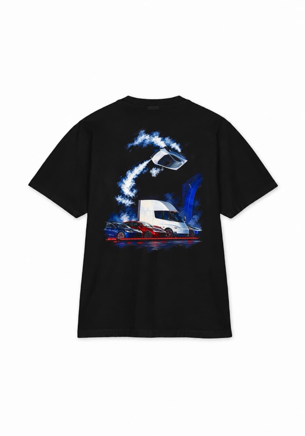 Flying Cars Tee — Black